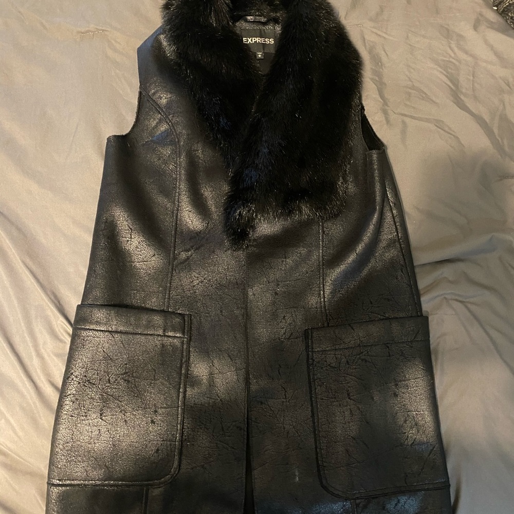 Faux fur vest